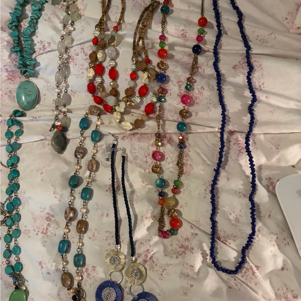 Colorful Beaded Necklace Set